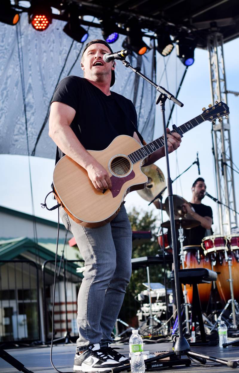 Sanctus Real performs on the Fierce Faith Music Fest 2024 stage on June 15 at Community Heights Alliance Church in Newton.