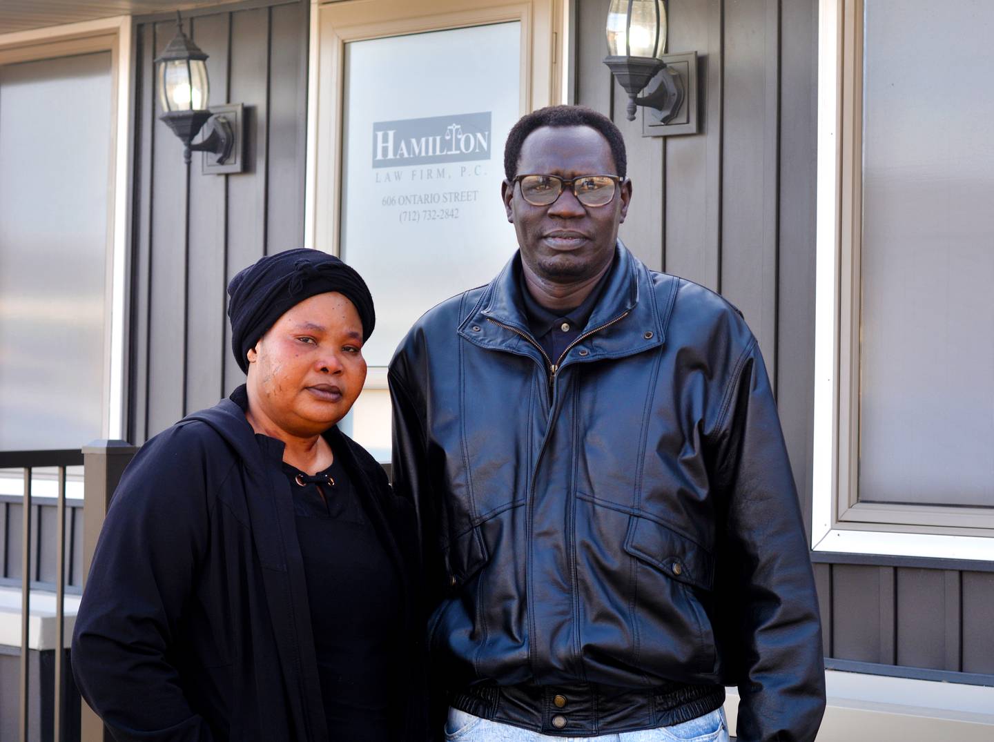 From left: Malga Yanga's mother and father, Sarah Nimir and Harun Malga, are suing the state after their son died of a bowel perforation and peritonitis at Newton Correctional Facility. Malga complained of stomach pain but sources and his family say his complaints were ignored, leading to his death.
