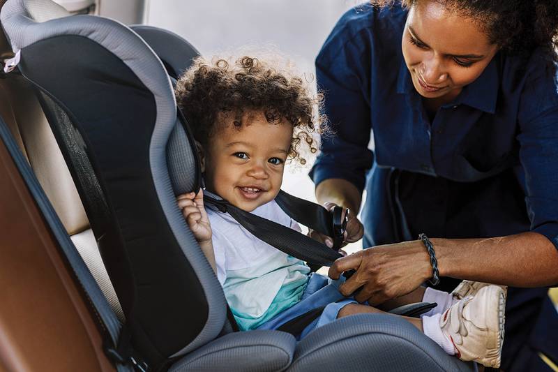Make sure your child is in the right safety seat.