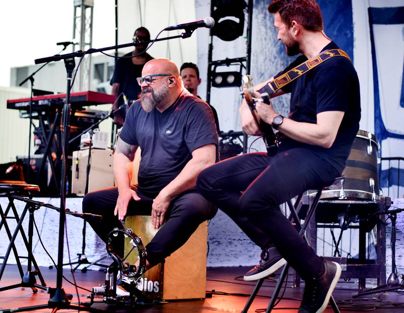 Unspoken performs during the Fierce Faith Music Festival on June 17, 2023, at the green space between DMACC Newton Campus and Legacy Plaza.