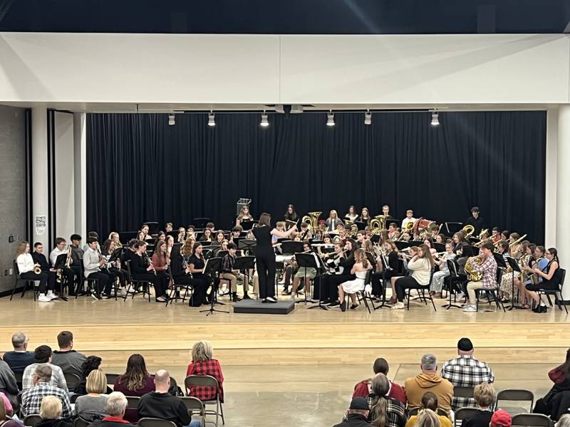 Almost 100 middle school students participated at the 51st Jasper County Honor Band April 1 at Berg Middle School in Newton.