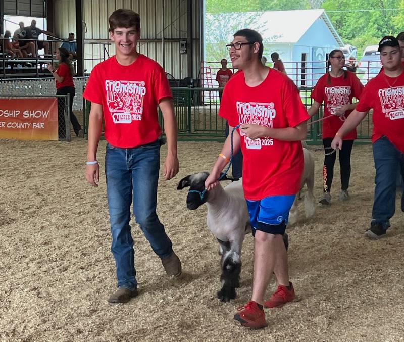 A Jasper County Fair favorite, the Friendship Show pairs those with disabilities and 4H or FFA members to learn about the animals, what it takes to show and each other.