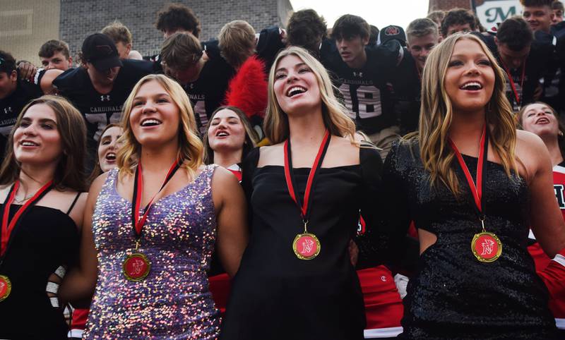 Newton High School celebrates homecoming with a parade and community pep rally on Sept. 28 in the town square.