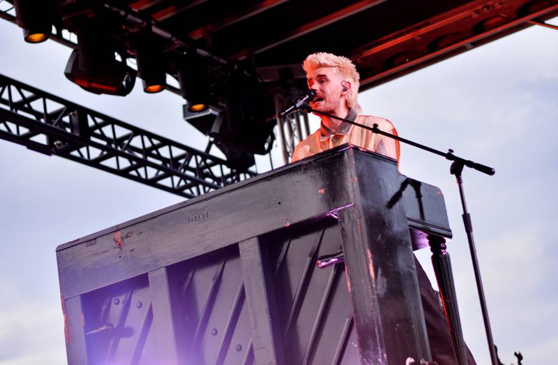 Colton Dixon performs during Fierce Faith Music Fest on June 14 at Community Heights Alliance Church in Newton.
