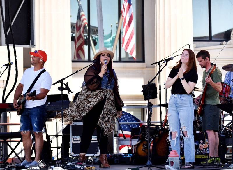 Friday Night Fire performs during the inaugural Fierce Faith Music Worship Fest on June 19 in downtown Newton.