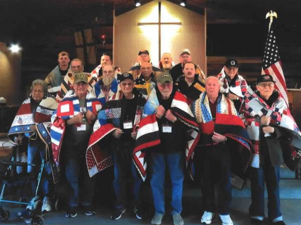 Quilts of Valor presented to veterans