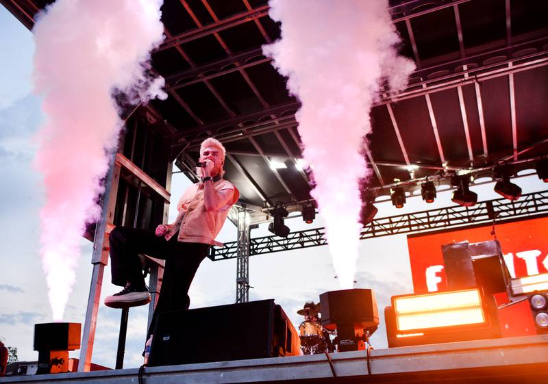 Colton Dixon performs during Fierce Faith Music Fest on June 14 at Community Heights Alliance Church in Newton.
