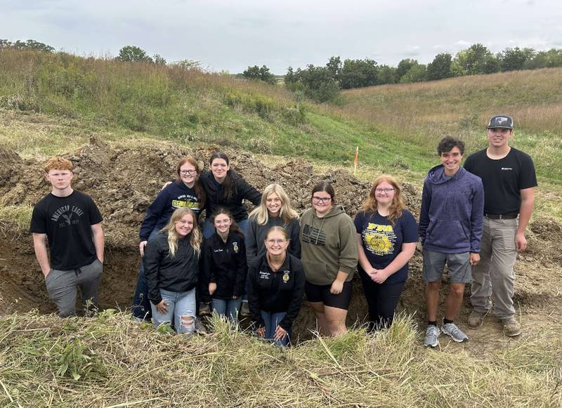 Newton FFA competes in soil judging contest.