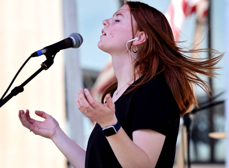 Friday Night Fire performs during the inaugural Fierce Faith Music Worship Fest on June 19 in downtown Newton.