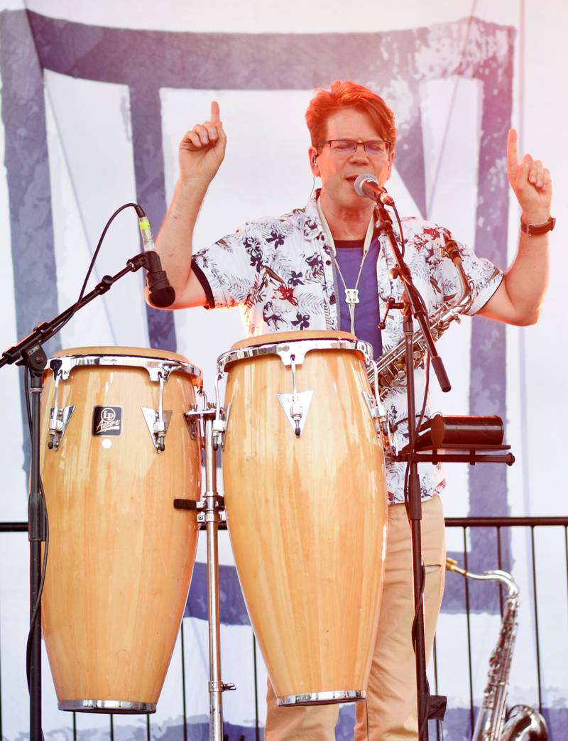 Unspoken performs during the Fierce Faith Music Festival on June 17, 2023, at the green space between DMACC Newton Campus and Legacy Plaza.