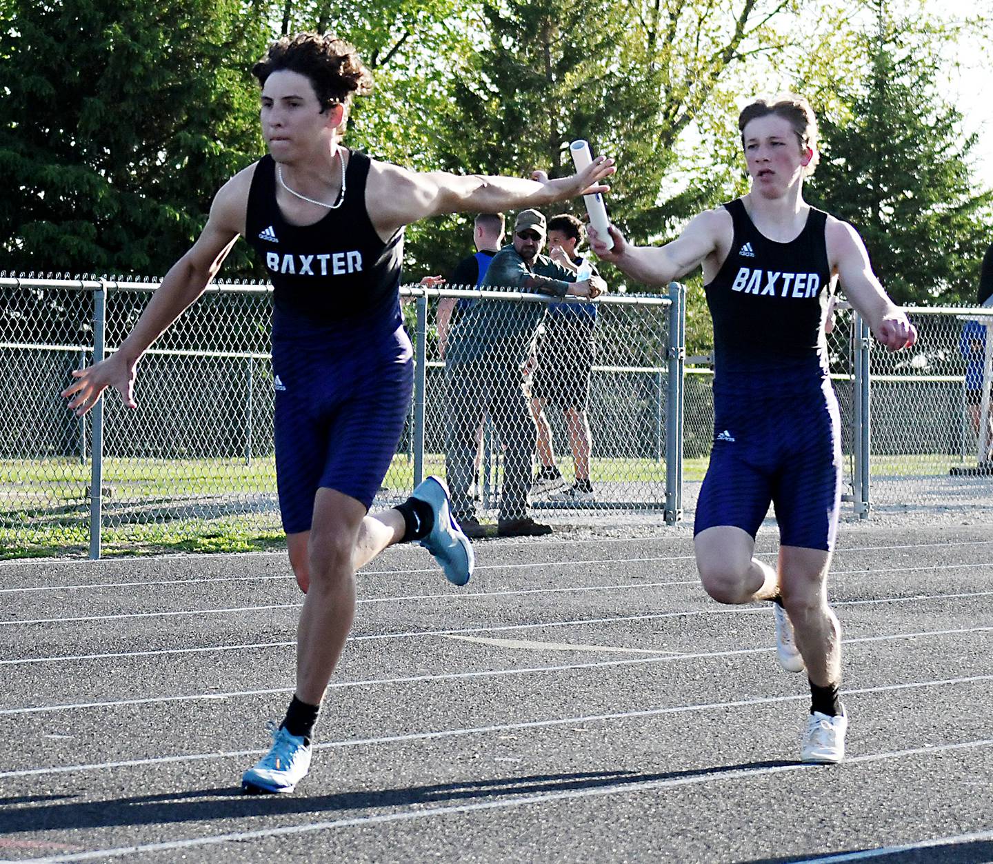 Logan Rainsbarger, left, and Coy Mergen