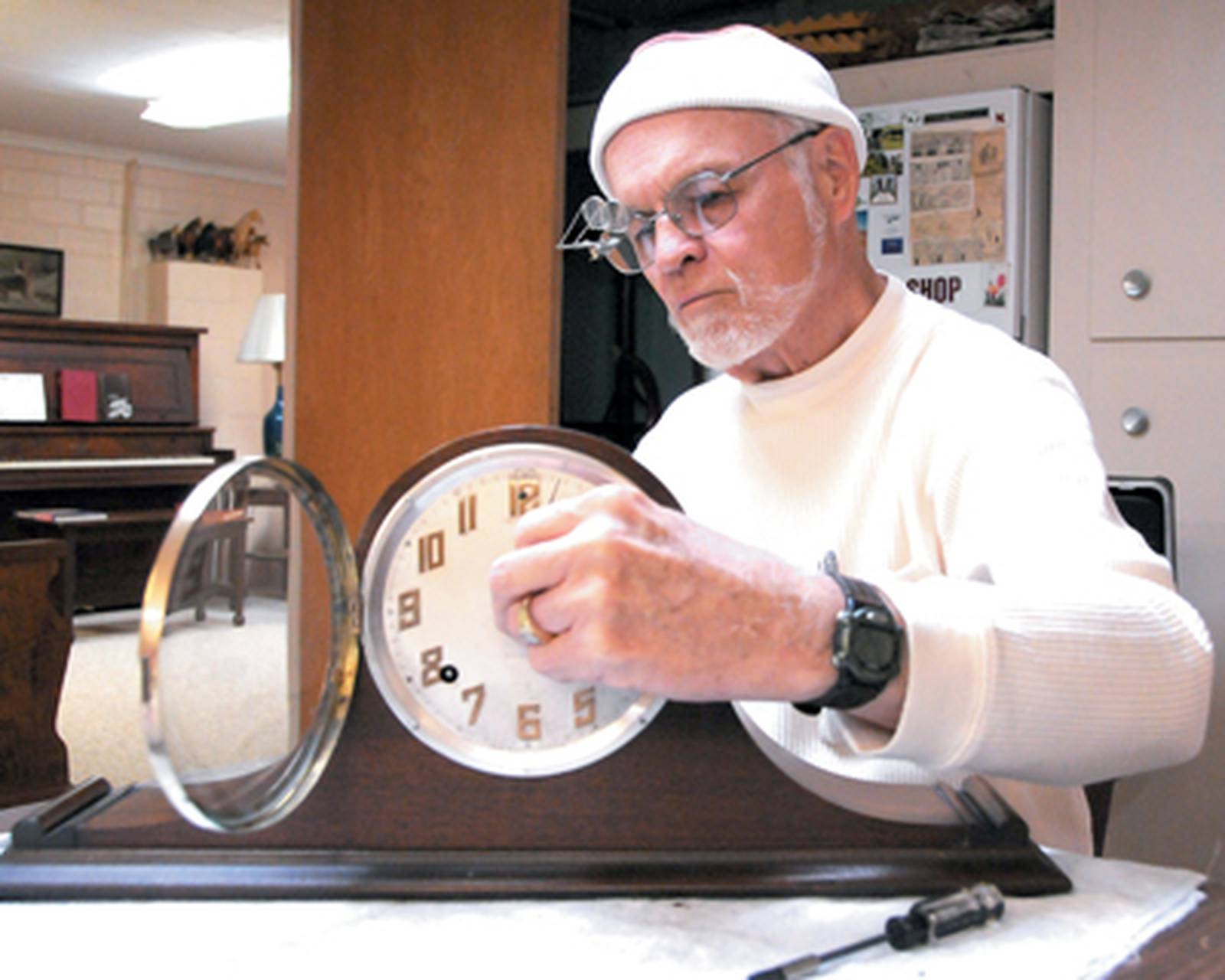 Newton man loves fixing clocks Newton Daily News
