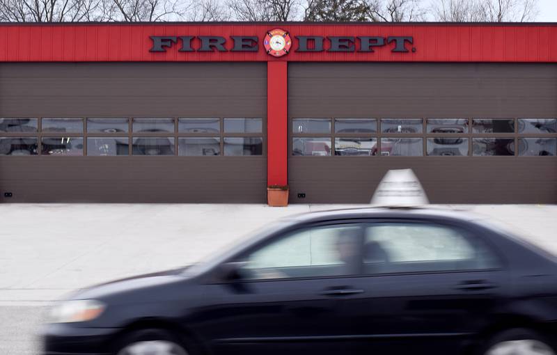 Traffic drives by the Newton Fire Department, which recently had an ambulance destroyed in a fire that is currently being investigated by insurance companies. The city council approved the purchase of a replacement chassis at a special meeting in January, as well as two used support vehicles at the Feb. 5 meeting.