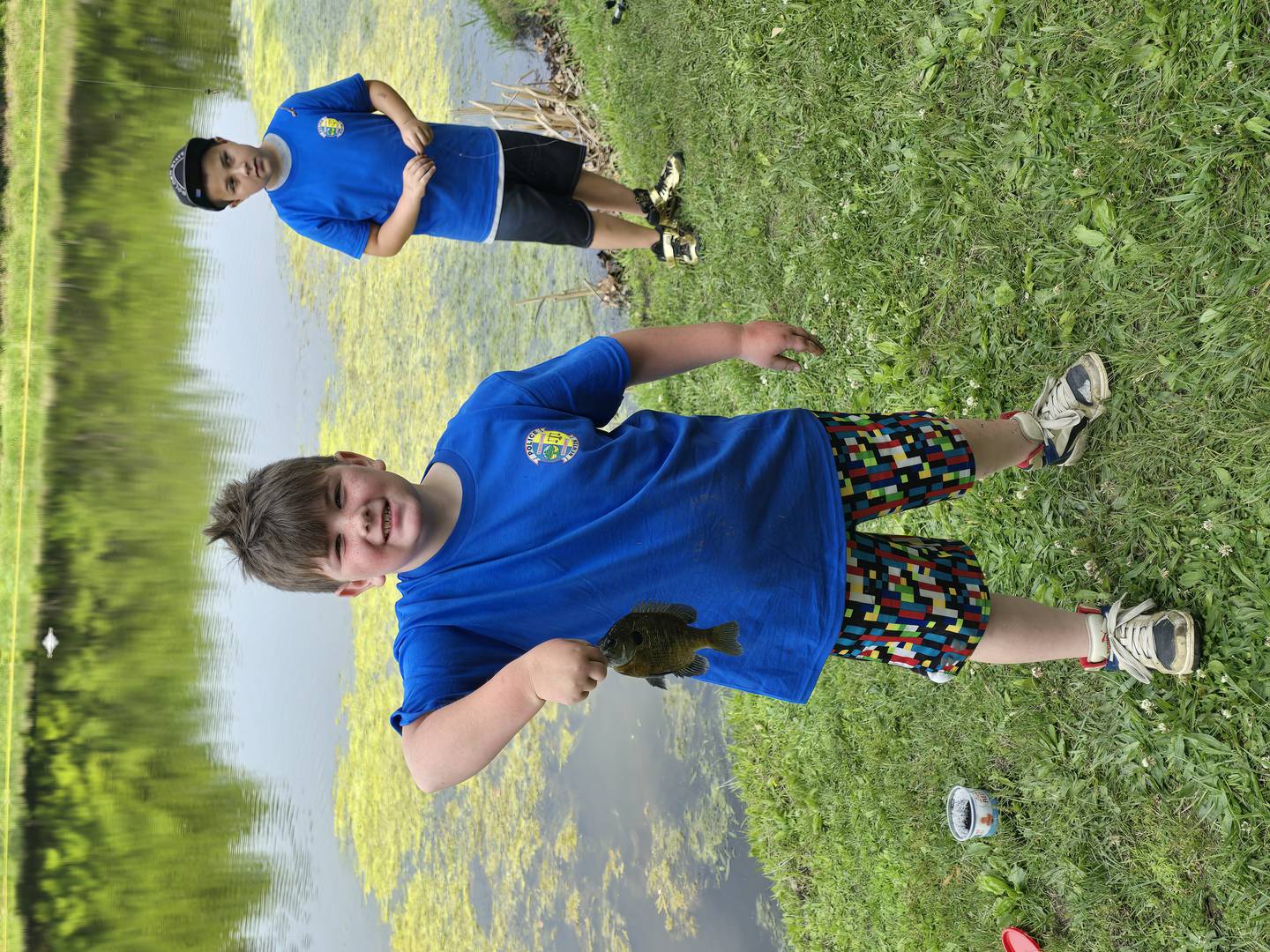 Young anglers catch some whoppers during the Cops and Bobbers fishing event May 31 at the Izaak Walton League pond.