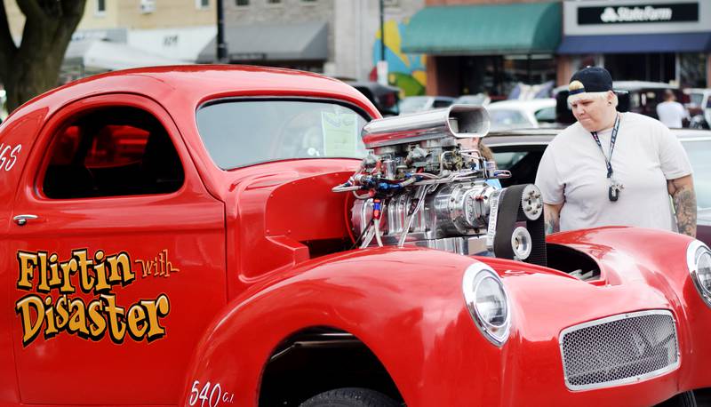 Several spiffed up cars were on display at the Newton Main Street Car Show during Newton Fest on June 8 in the town square.