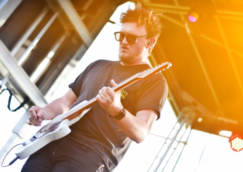 Building 429 performs during the Fierce Faith Music Festival on June 17, 2023, at the green space between DMACC Newton Campus and Legacy Plaza.