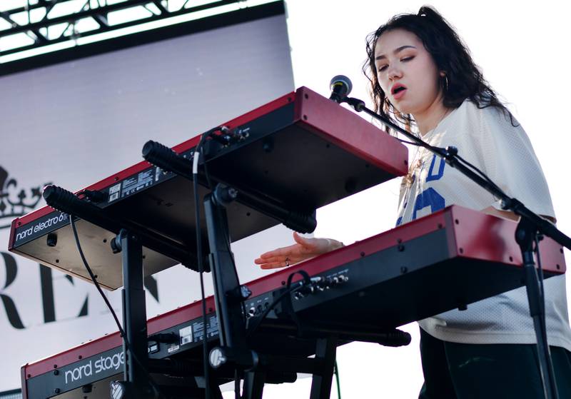 The Band JAREN performs during Fierce Faith Music Fest on June 14 at Community Heights Alliance Church in Newton.