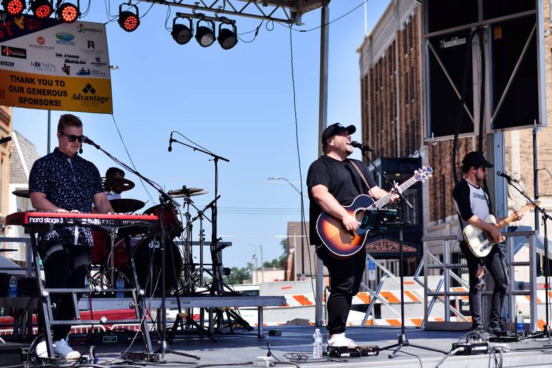 Micah Tyler performs during the inaugural Fierce Faith Music Worship Fest on June 19 in downtown Newton.