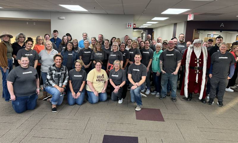 More than 100 volunteers packaged 23,000 meals Nov. 7 at the DMACC Newton Campus, enough meals to feed 89 children for a year.