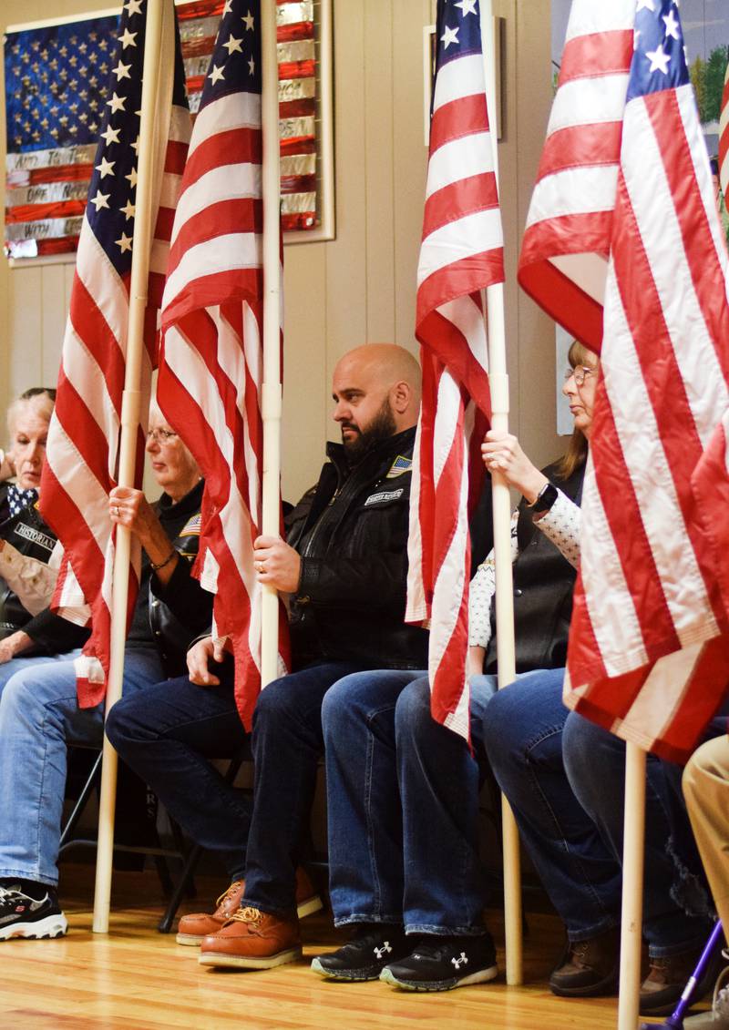 Local veterans were honored during a Veterans Day ceremony Saturday, Nov. 11 at the American Legion Post 111 in Newton. In addition to a volley of rifle fire and the sounding of the Taps, speakers provided benedictions, offered words of encouragement and highlighted the services veterans do for their communities.