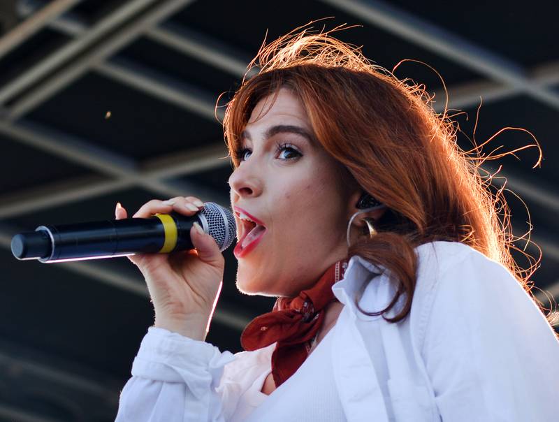 Riley Clemmons performs during Fierce Faith Music Fest on June 14 at Community Heights Alliance Church in Newton.