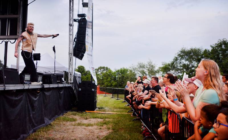 Colton Dixon performs during Fierce Faith Music Fest on June 14 at Community Heights Alliance Church in Newton.