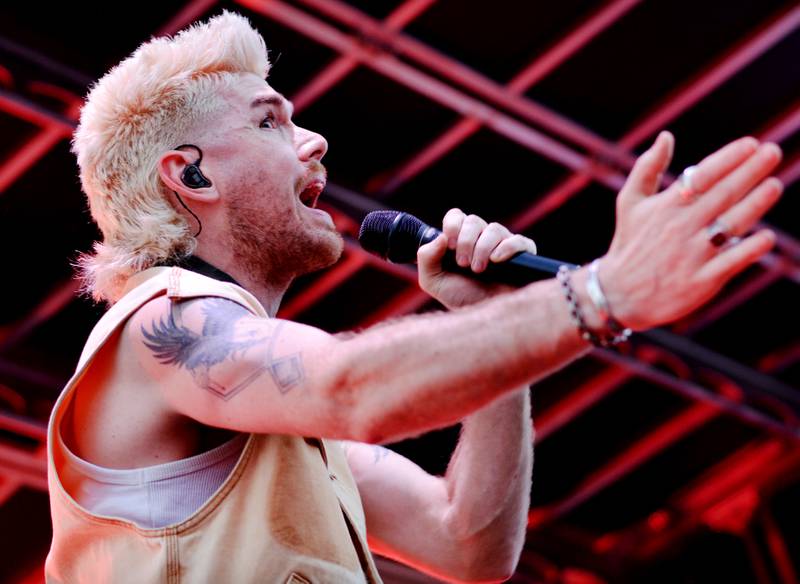 Colton Dixon performs during Fierce Faith Music Fest on June 14 at Community Heights Alliance Church in Newton.
