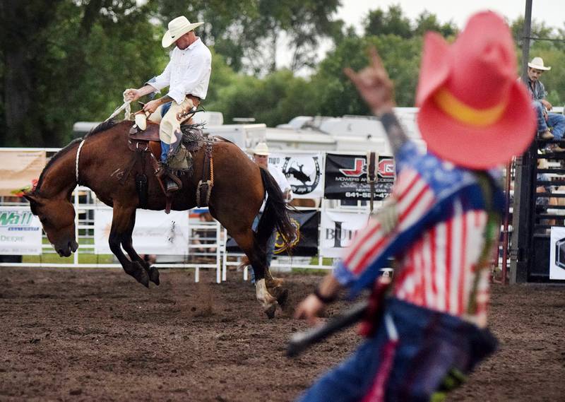 Bucking broncos, barrel racing, bull riding and mutton busting were some of the many attractions at the Jasper County Fair Rodeo and Ty Carlson Memorial Bull Ride on July 15.