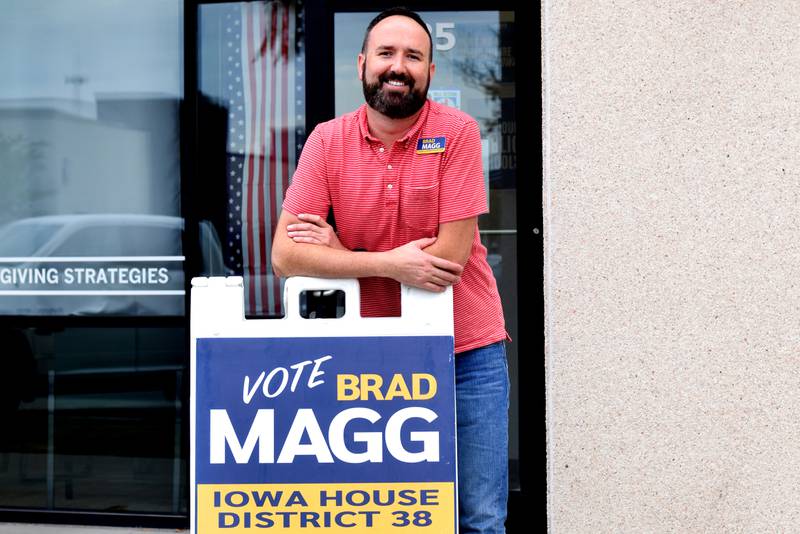 Brad Magg, a business owner and Democratic candidate running for Iowa House District 38, says there are many factors that have favorable for his campaign, but he won't know until the results are released on Election Day.