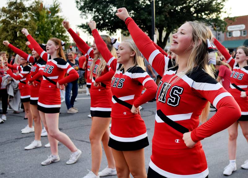 Newton High School holds its Homecoming Parade on Sept. 19 in downtown Newton. In addition to showing off Homecoming King Zane Munger and Homecoming Queen MeLayna Budinich, the event served as a community pep rally led by the cheerleaders, the Newton Pacesetters and varsity football team.