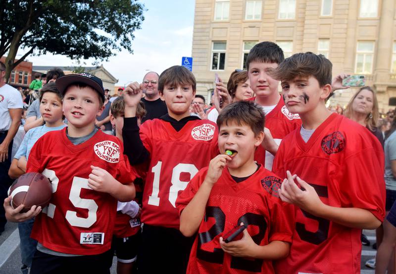 Residents gathered for the Newton Homecoming Parade on Sept. 15 in downtown Newton, which concluded with a community pep rally on the west side of the square.