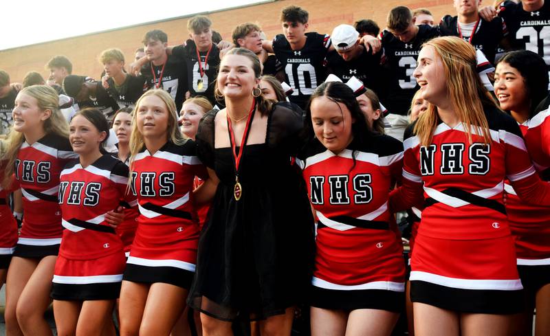 Newton High School holds its Homecoming Parade on Sept. 19 in downtown Newton. In addition to showing off Homecoming King Zane Munger and Homecoming Queen MeLayna Budinich, the event served as a community pep rally led by the cheerleaders, the Newton Pacesetters and varsity football team.