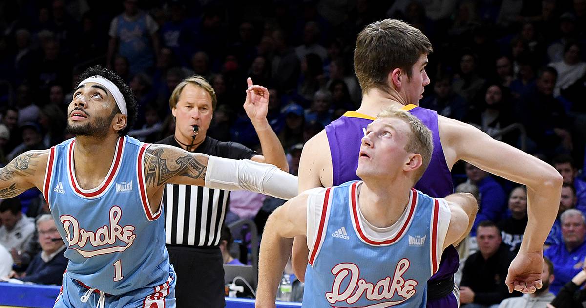 Drake Bulldogs basketball throwback jersey