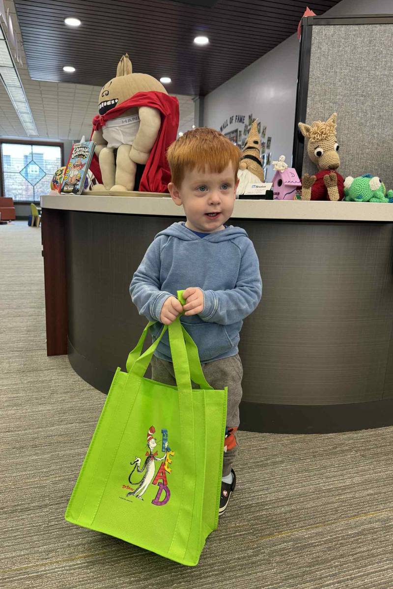 Levi Roush completed the 1,000 Books Before Kindergarten program at the Newton Public Library.