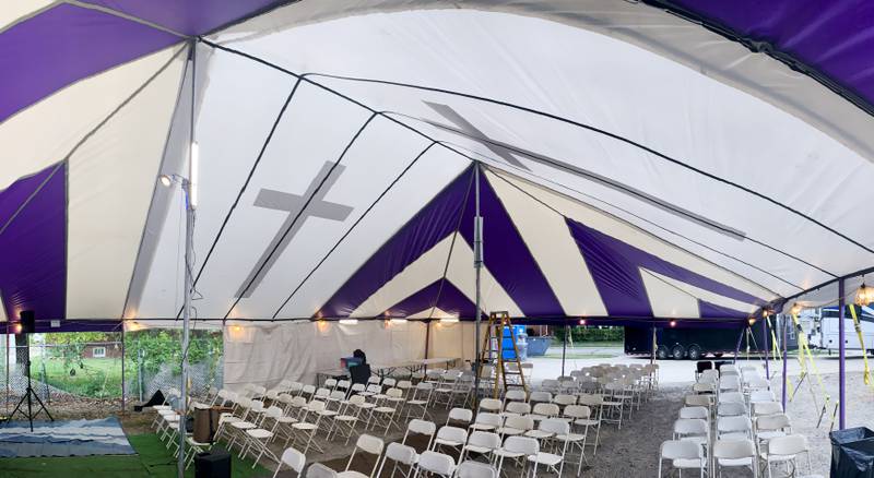 Tent revival evangelical services will be held from Aug. 2 to Aug. 6 by Integrity Cleaning & Restoration, 402 First Ave. E., in Newton, Iowa.