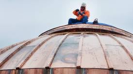 Dome sweet dome! Restoration of copper dome at First United Methodist Church nears completion