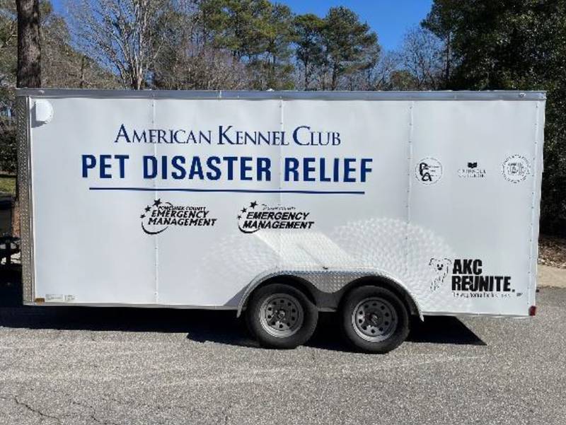 Pet Disaster Relief trailer donated to Poweshiek and Jasper Counties