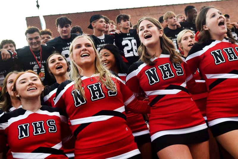 Newton High School celebrates homecoming with a parade and community pep rally on Sept. 28 in the town square.