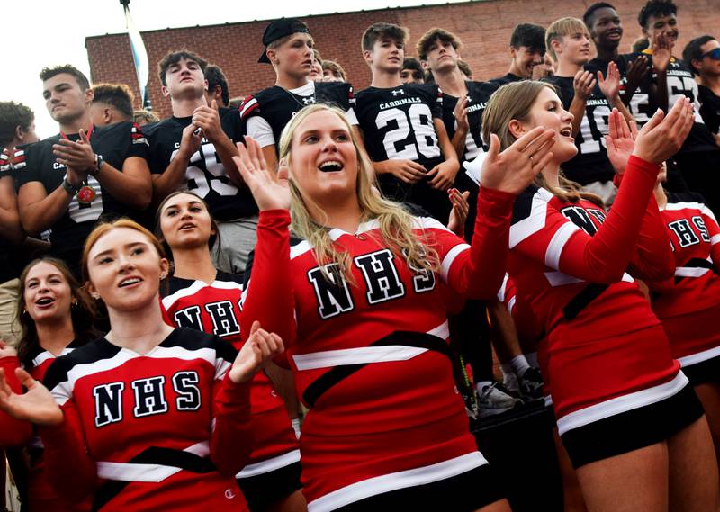 Newton High School celebrates homecoming with a parade and community pep rally on Sept. 28 in the town square.