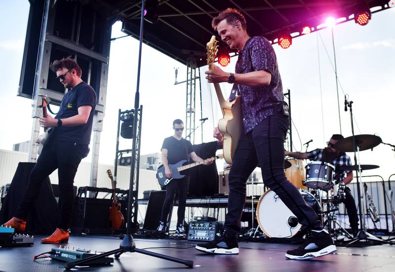 Building 429 performs during the Fierce Faith Music Festival on June 17, 2023, at the green space between DMACC Newton Campus and Legacy Plaza.