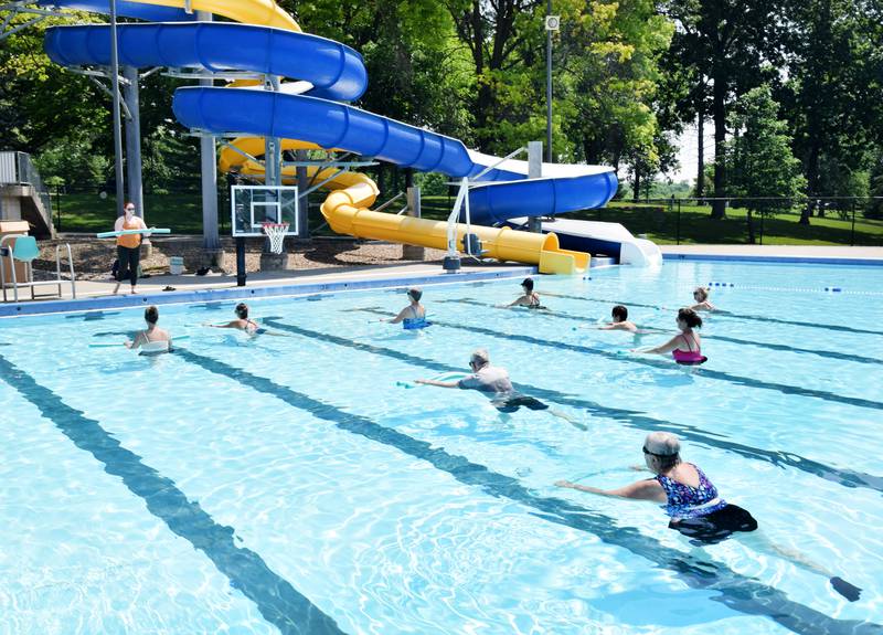 Photos Water Yoga at Maytag Pool Newton Fest 2023 Newton Daily News