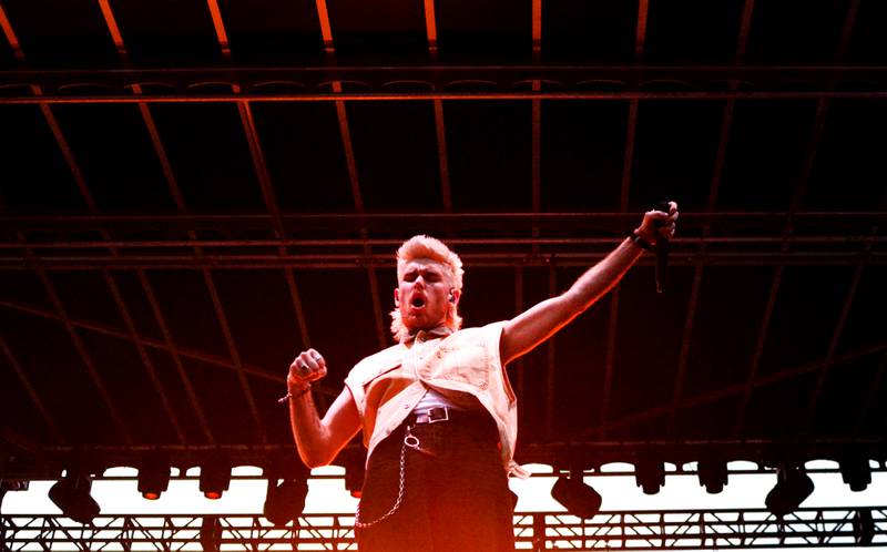 Colton Dixon performs during Fierce Faith Music Fest on June 14 at Community Heights Alliance Church in Newton.
