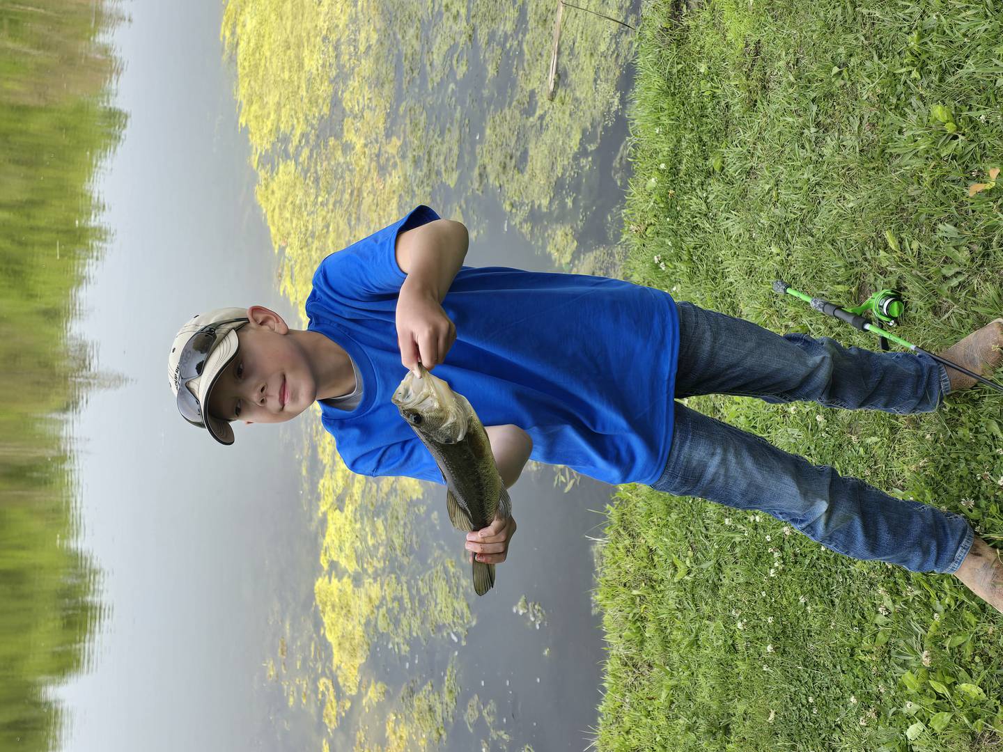 Young anglers catch some whoppers during the Cops and Bobbers fishing event May 31 at the Izaak Walton League pond.