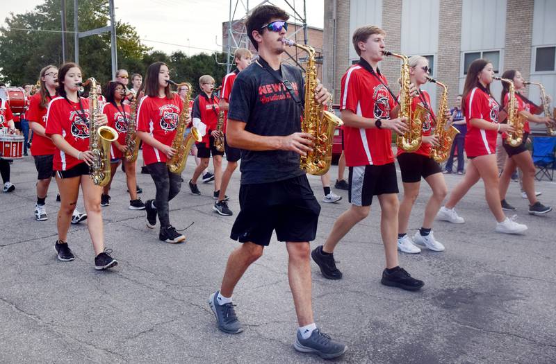Residents gathered for the Newton Homecoming Parade on Sept. 15 in downtown Newton, which concluded with a community pep rally on the west side of the square.