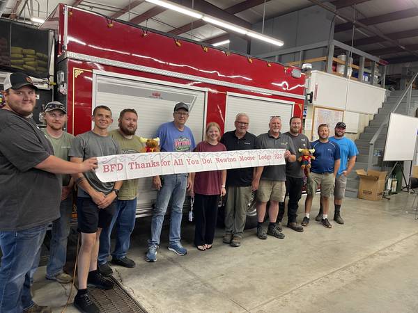 Moose Lodge members  appreciate help from  BFD