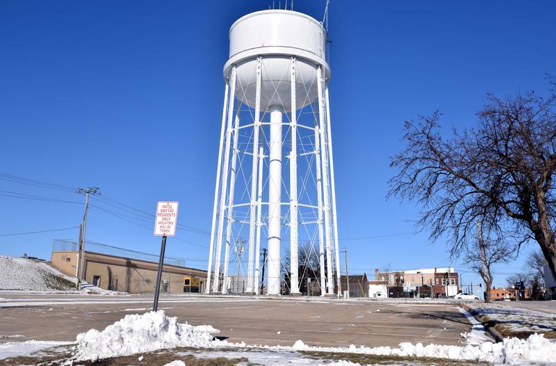 The parking lot near the water tower was reserved only for tenants of Hotel Maytag, but the facility manager has since asked that the lot be removed from its control.