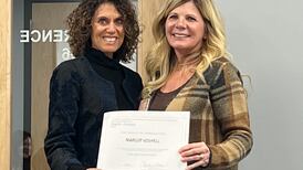 Voshell honored for board of health service