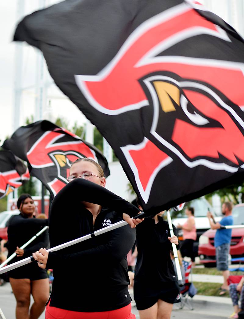 Newton High School holds its Homecoming Parade on Sept. 19 in downtown Newton. In addition to showing off Homecoming King Zane Munger and Homecoming Queen MeLayna Budinich, the event served as a community pep rally led by the cheerleaders, the Newton Pacesetters and varsity football team.