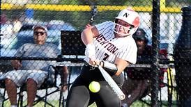 Newton softball edged by pair of LHC rivals