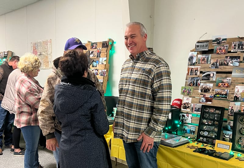 A constant line of well-wishers could be found at former Jasper County Sheriff John Halferty’s retirement open house Jan. 4 at the Jasper County Fairgrounds. Memories from his 38 years of service lined the walls, and the friends, family and community members he met along the way stopped by to say thank you.